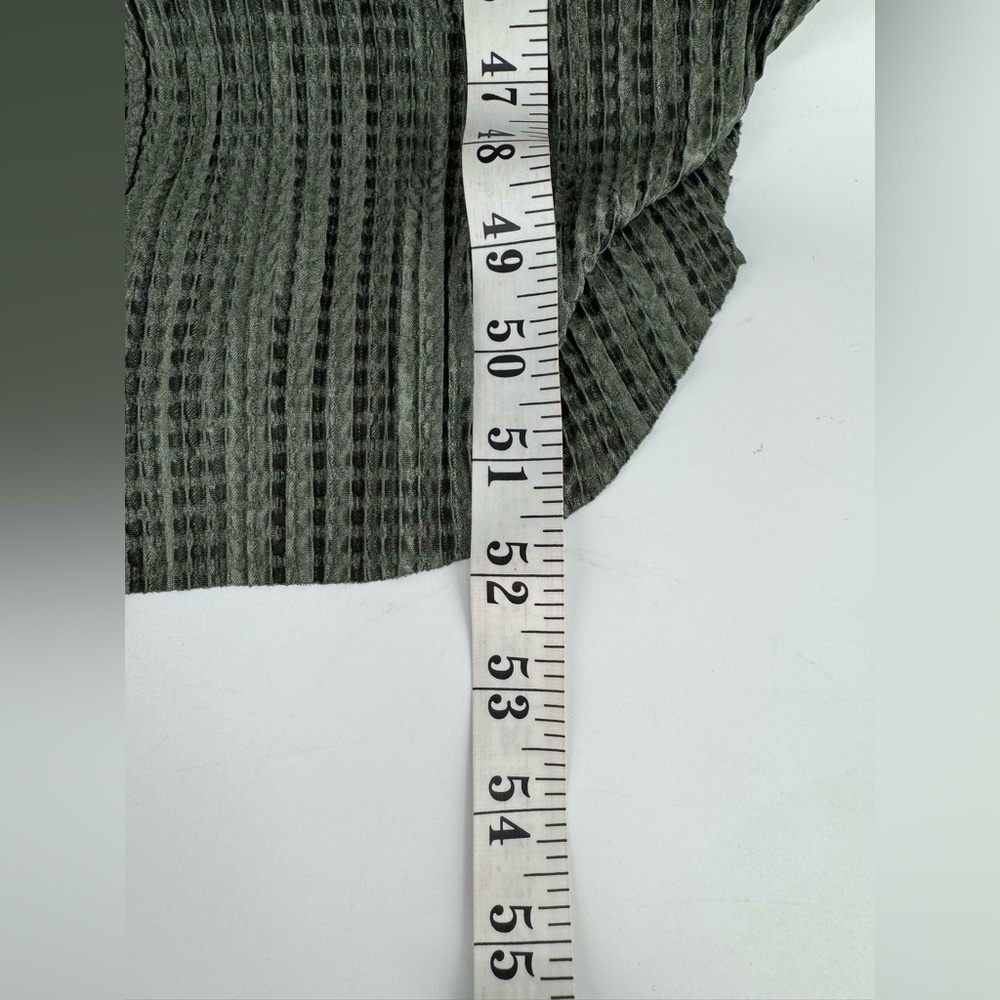 Sabina Musayev Anthropologie Textured Renaissance Green Maxi Dress Tie Closure - Picture 7 of 9
